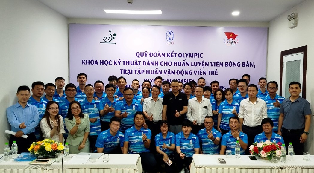 Khóa học kỹ thuật dành cho Huấn luyện viên bóng bàn, trại tập huấn  vận động viên trẻ năm 2024