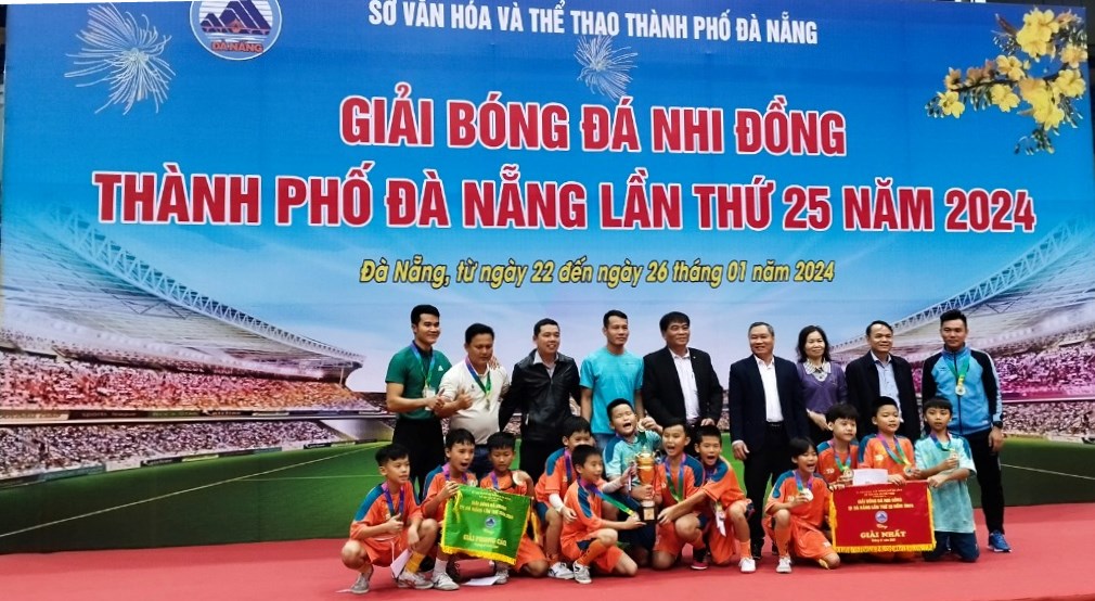 Kết thúc Giải Bóng đá Nhi đồng thành phố Đà Nẵng lần thứ 25 năm 2024